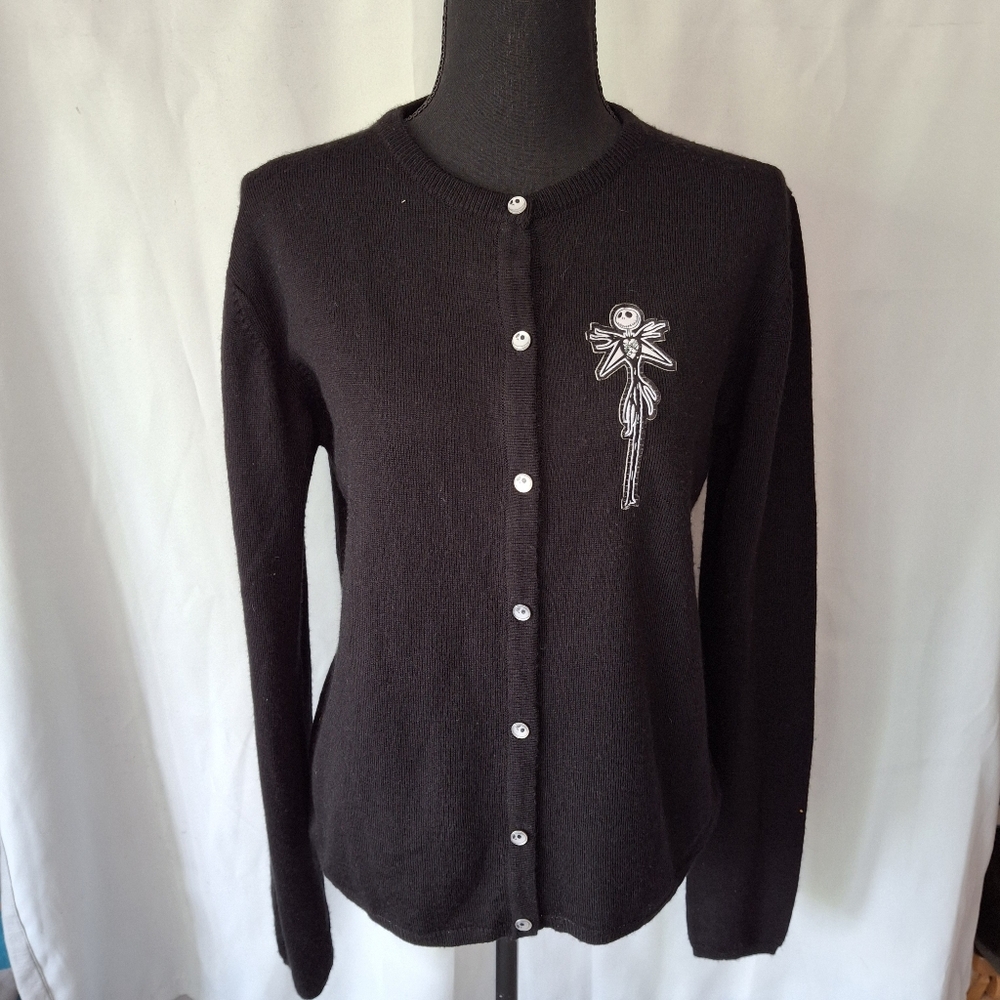 Jack Skellington A Nightmare Before Christmas Cardigan Sz L